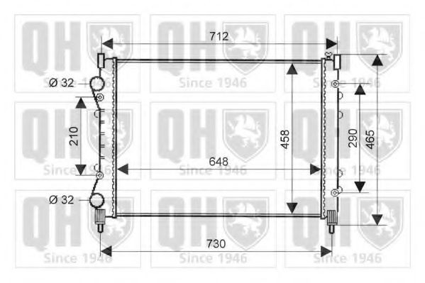QUINTON HAZELL QER2092: Radiateur du moteur