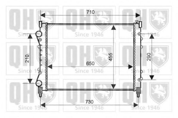 QUINTON HAZELL QER2093: Radiateur du moteur 648-458-32