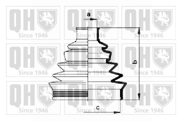 QUINTON HAZELL QJB498: Asmanchetten set Thermoplastic