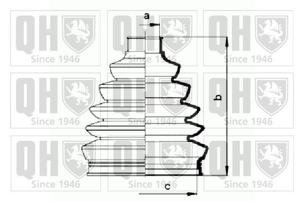 QUINTON HAZELL QJB833: Asmanchetten set Thermoplastic