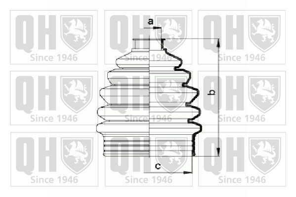 QUINTON HAZELL QJB872: Asmanchetten set Thermoplastic