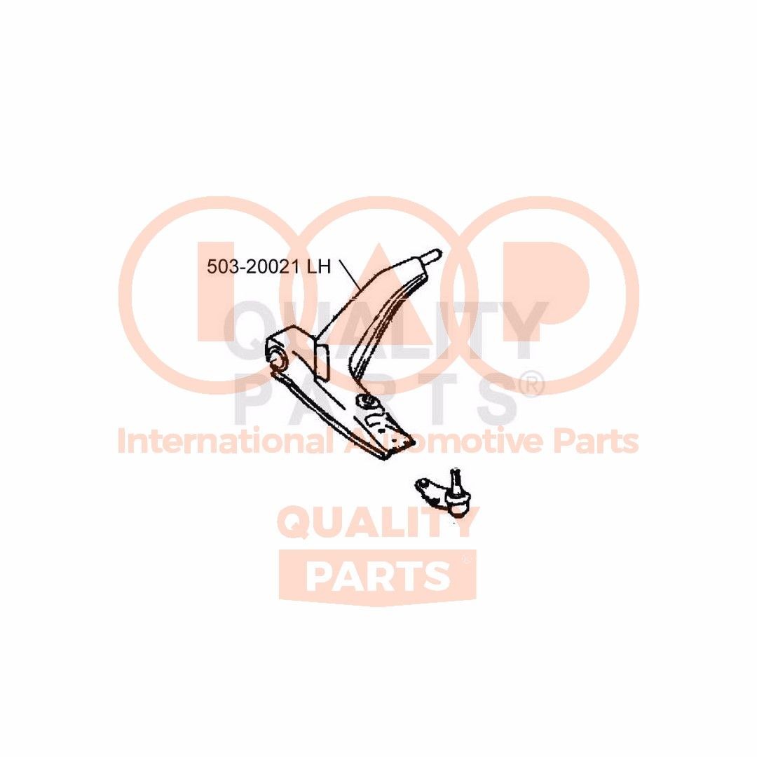 IAP QUALITY PARTS 503-20021: Tukivarsi Edessä, Alla, Vasen