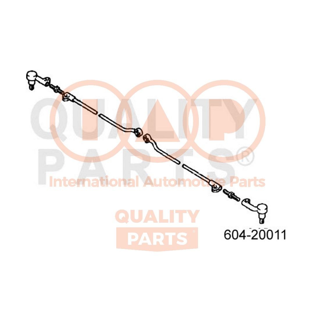 IAP QUALITY PARTS 604-20011: Raidetangon pää Vasen