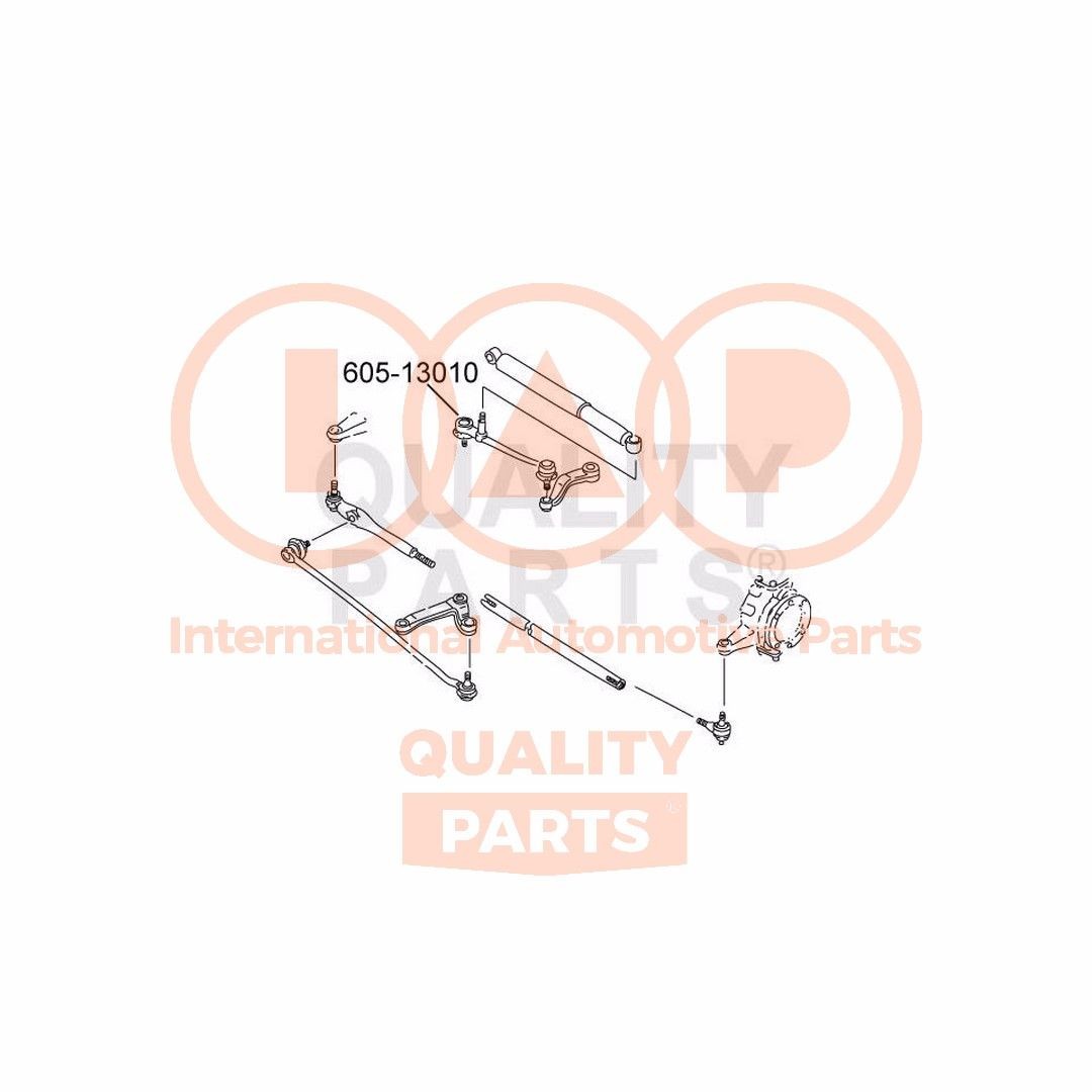 IAP QUALITY PARTS 605-13010: Spoorstang Vooras
