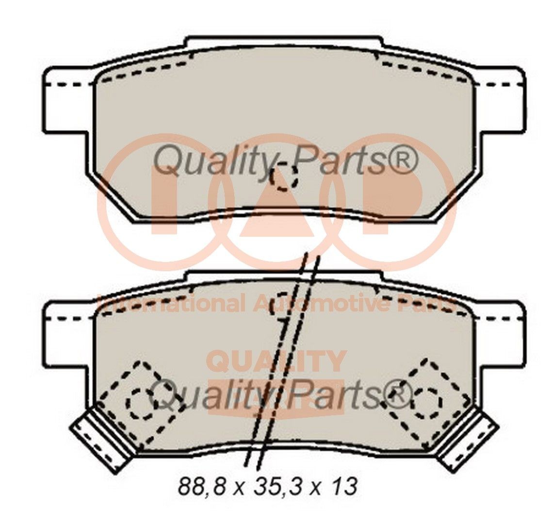 IAP QUALITY PARTS 704-06015: Bremžu kluči Aizmugurējais tilts
