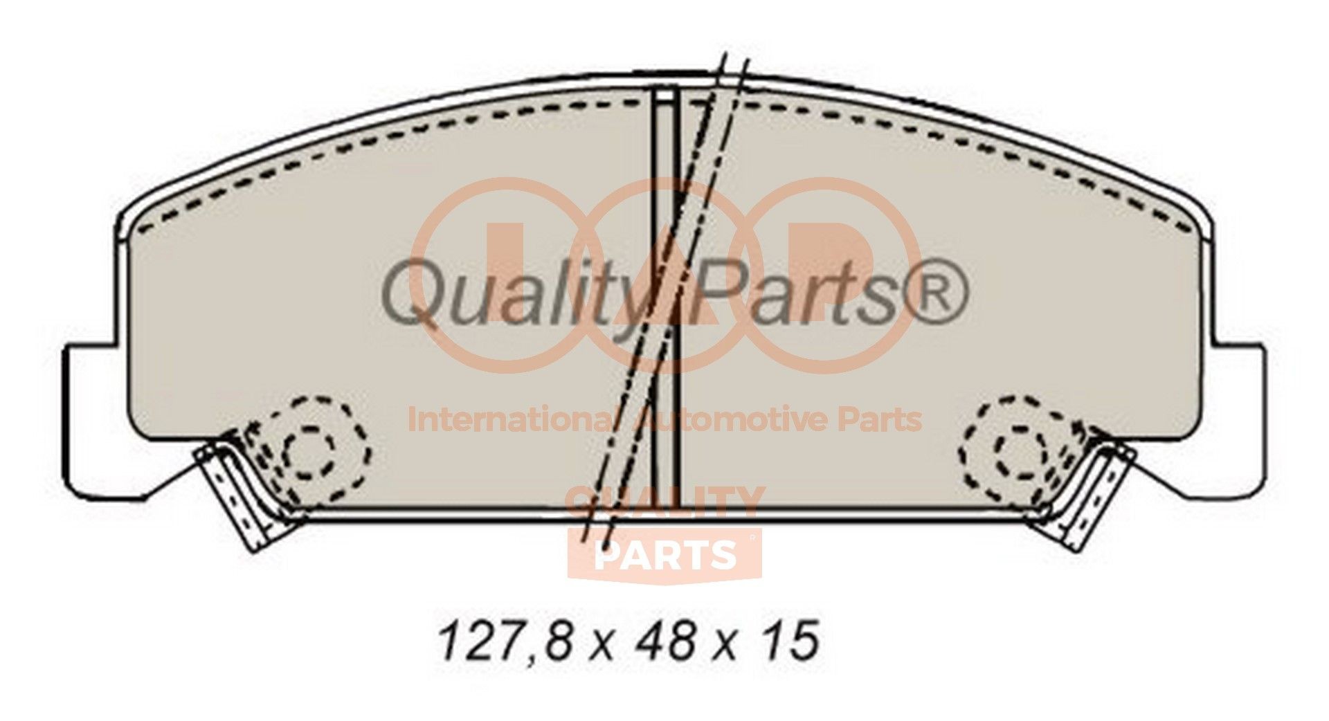 IAP QUALITY PARTS 704-06018: Bremžu kluči Priekšējais tilts