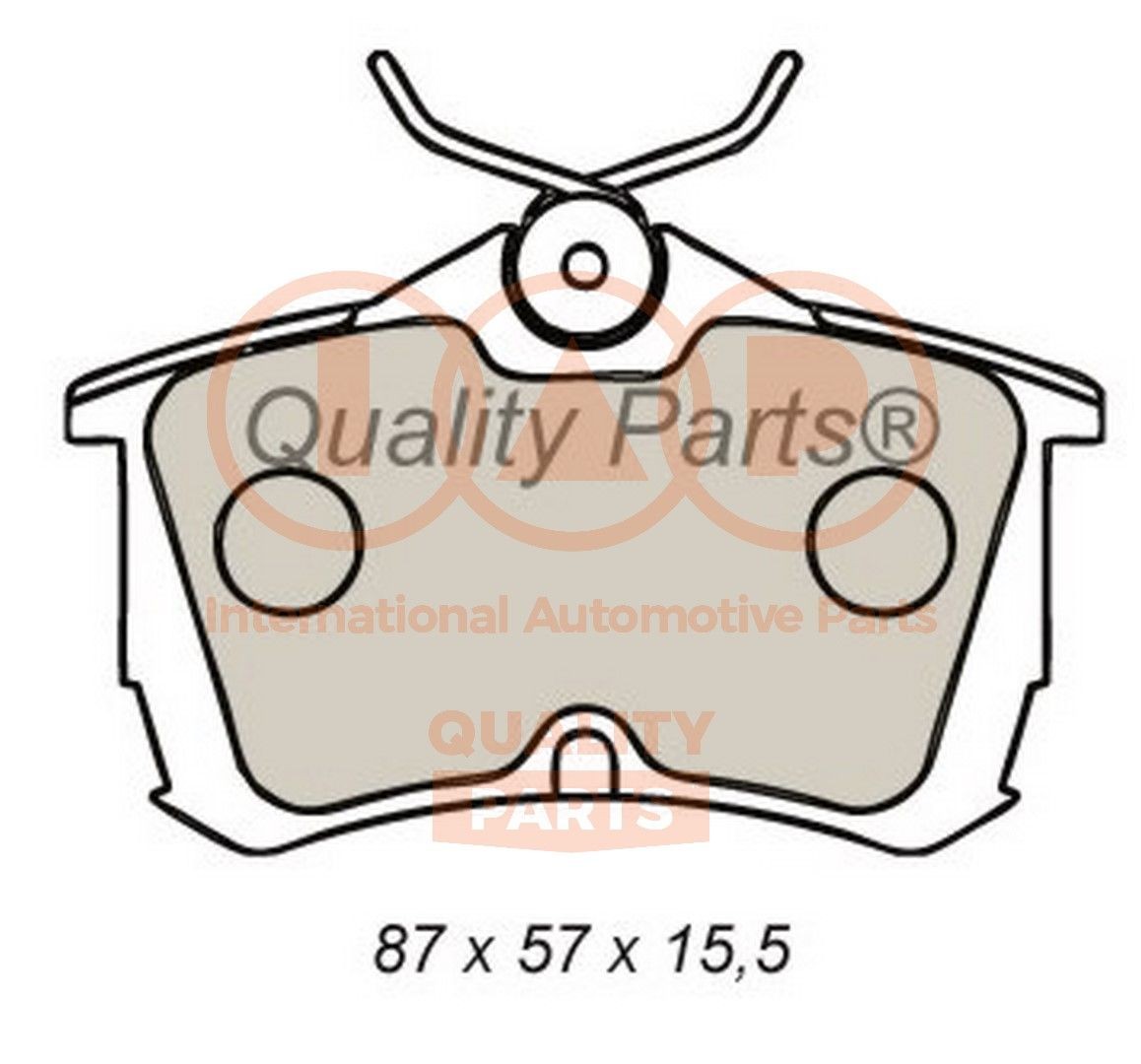 IAP QUALITY PARTS 704-06027 Bremsbeläge Hinterachse