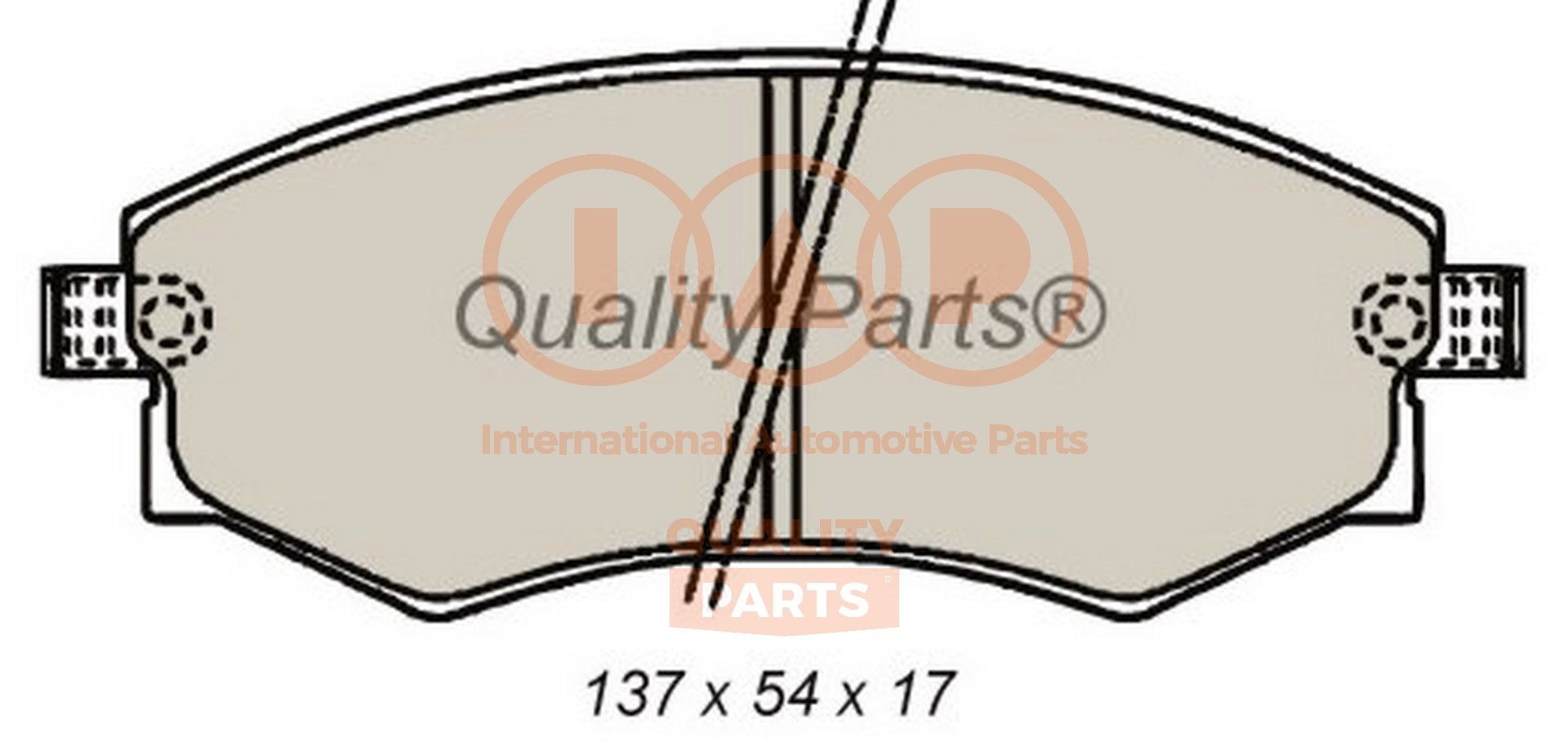 IAP QUALITY PARTS 704-07030: Bromsbelägg framaxel
