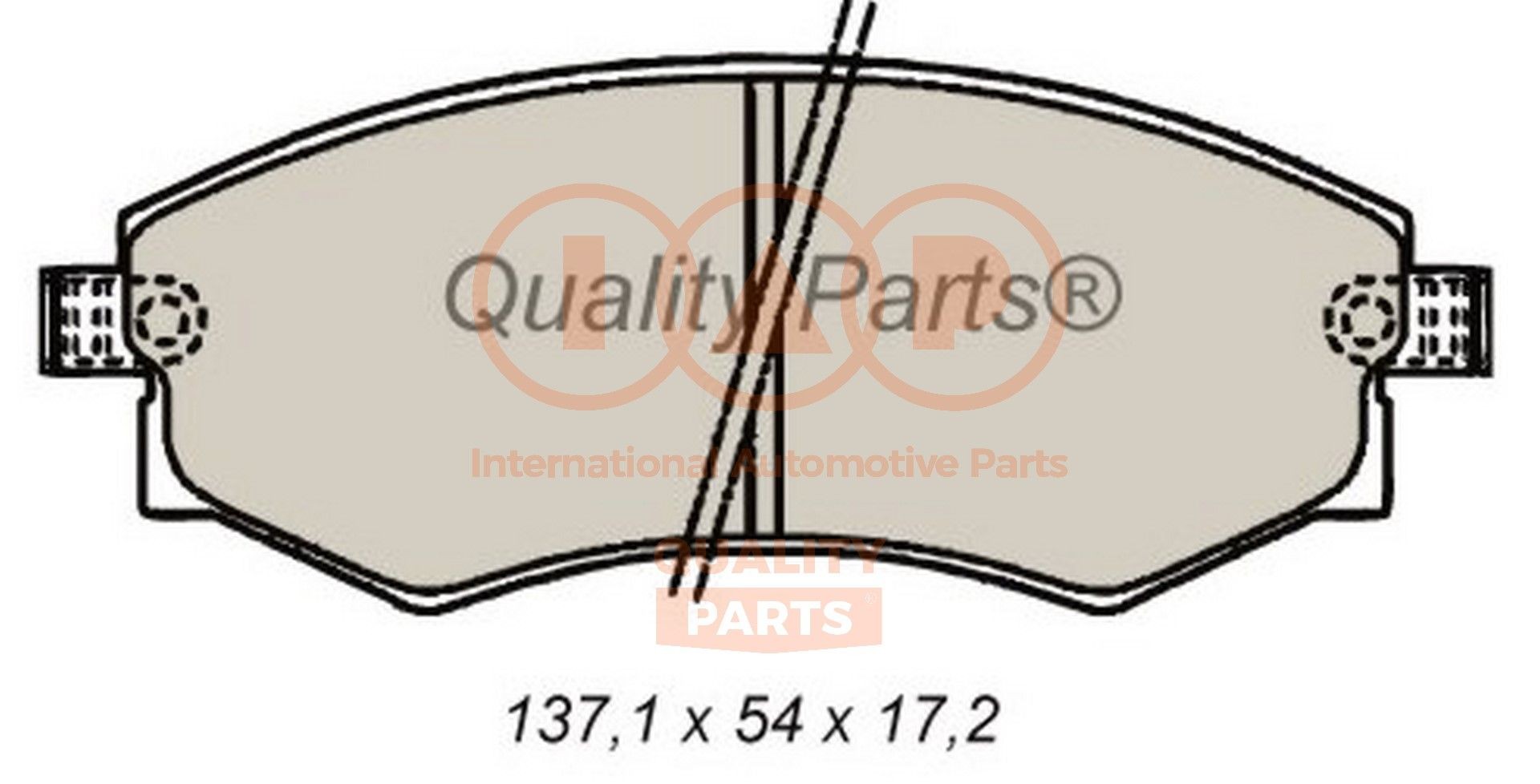 IAP QUALITY PARTS 704-07032: Remblokken Vooras