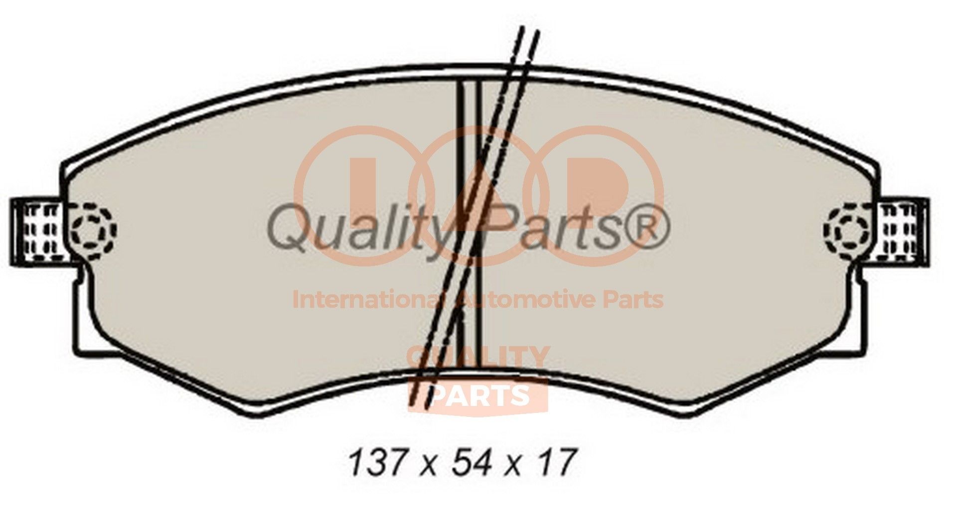 IAP QUALITY PARTS 704-07033: Bromsbelägg framaxel