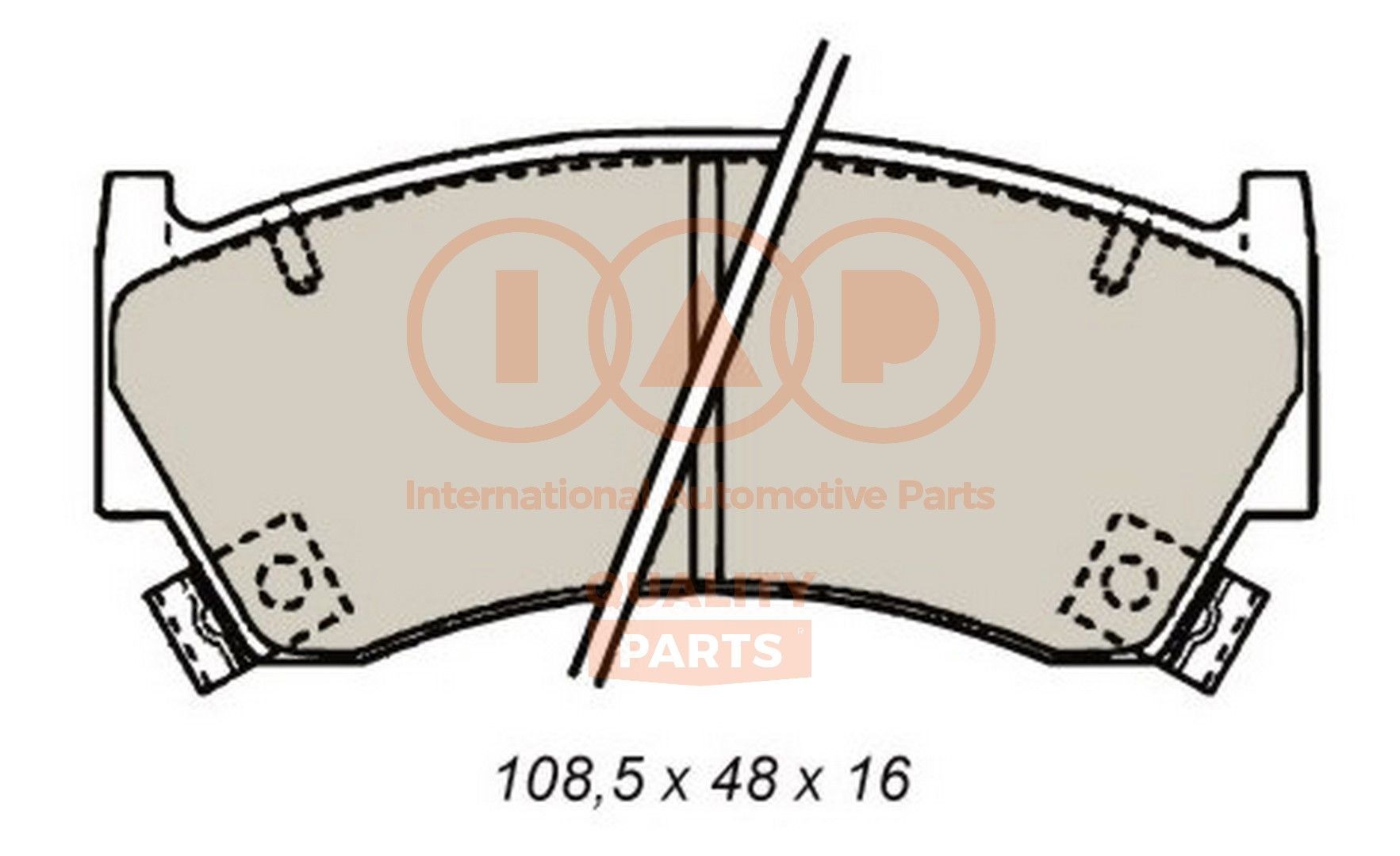 IAP QUALITY PARTS 704-13088: Bremseklodser foraksel