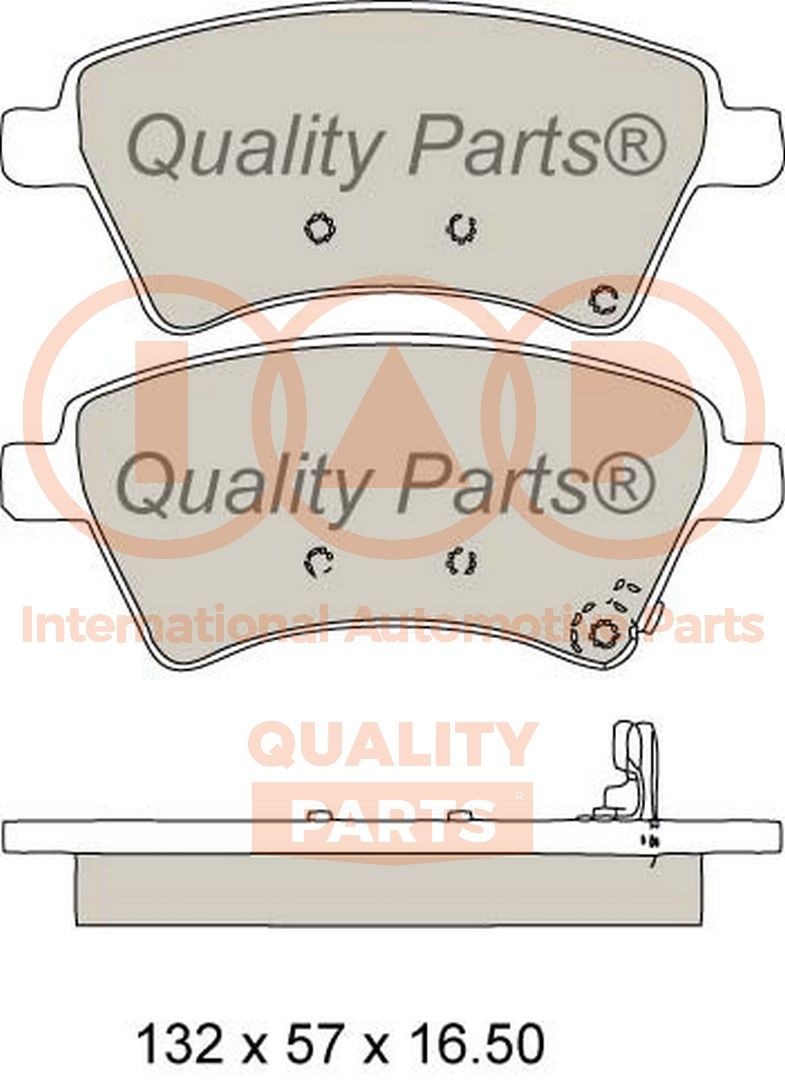IAP QUALITY PARTS 704-16100: Bremžu kluči Priekšējais tilts