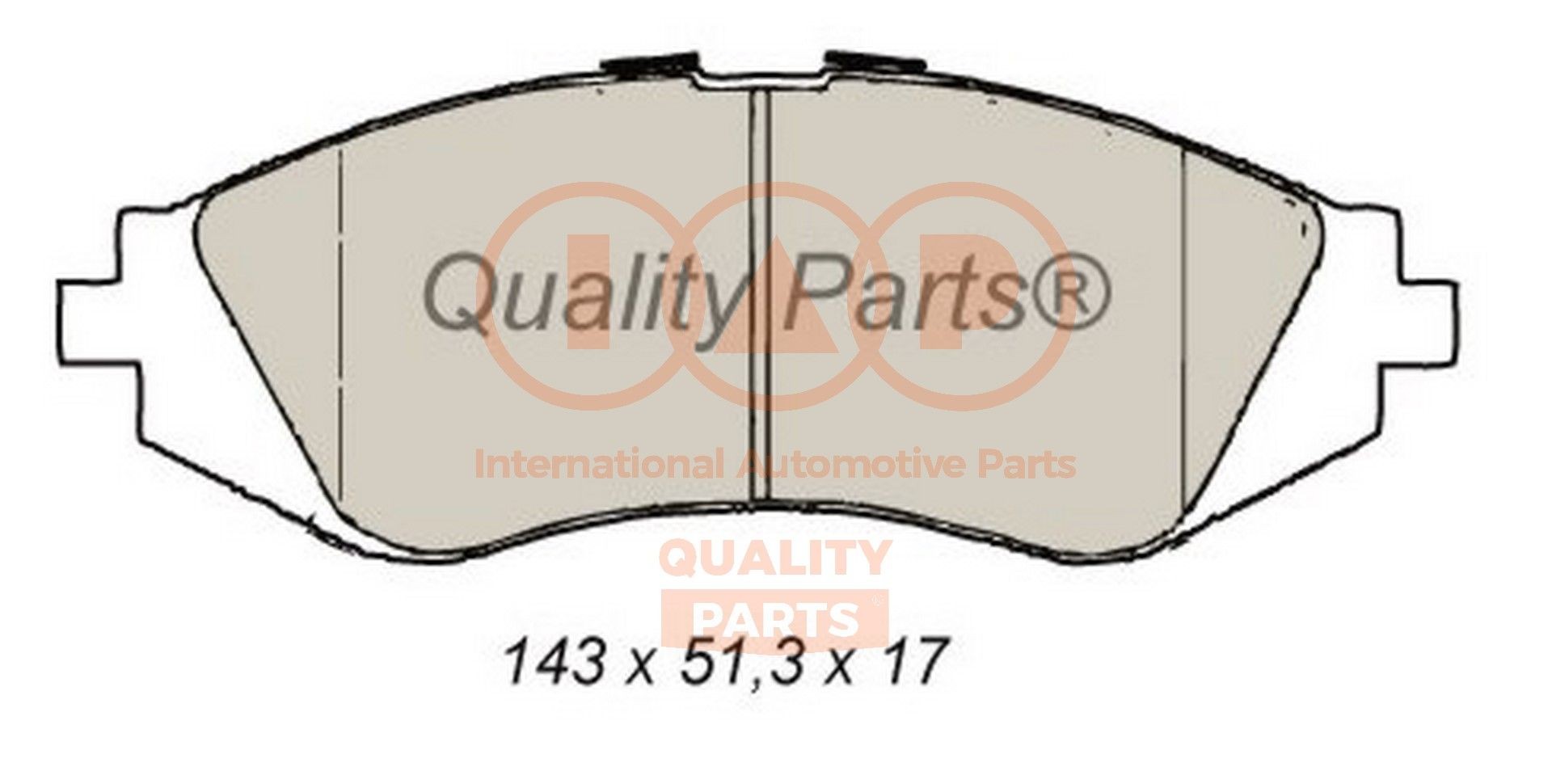 IAP QUALITY PARTS 704-20011: Bremžu kluči Priekšējais tilts