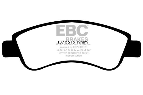 EBC Brakes DP21374: Remblokken