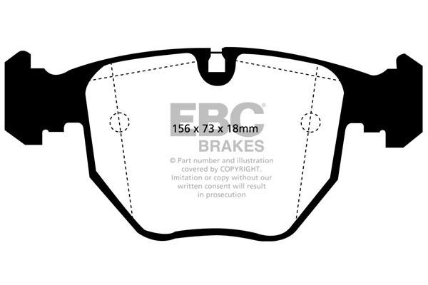 EBC Brakes DP31036C: Bromsbelägg
