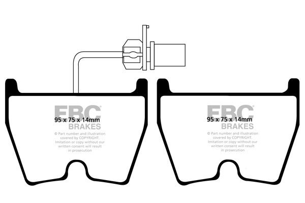EBC Brakes DP41513R: Bromsbelägg