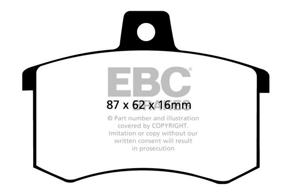 EBC Brakes DP4370R: Bromsbelägg