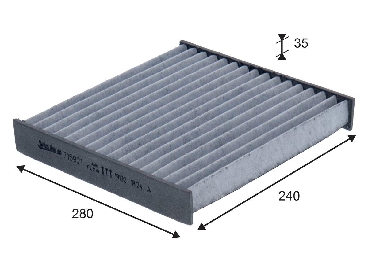 VALEO 715921: Pollenfilter VALEO PROTECT Aktivkulfilter