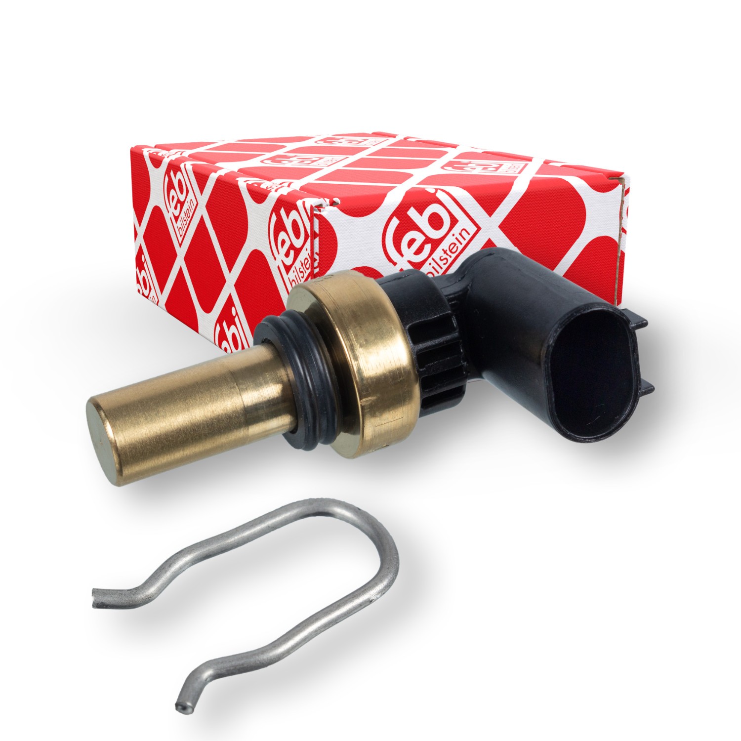 FEBI BILSTEIN 108135: Senzor, temperatura lichid de racire cu arc de reținere, cu etansare