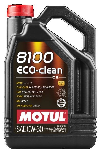 MOTUL 109672: Motorový olej 8100 ECO-CLEAN 0W-30 5l, 0W-30 8100, ECO-Clean
