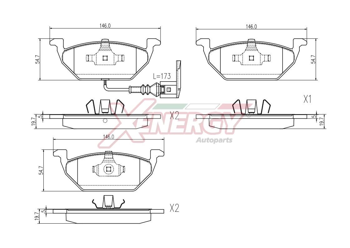 AP XENERGY X40664: Bremsbeläge