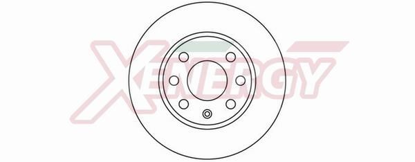AP XENERGY X601022: Bremžu diski Ø: 236mm, pilnīgi, Ø: 236mm, lakots