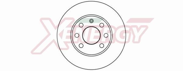 AP XENERGY X601023: Bremsscheibe Ø: 236mm, voll, Ø: 236mm, lackiert