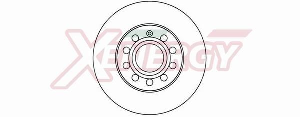 AP XENERGY X601108: Piduriketas Ø: 256mm, täis, Ø: 256mm, värvitud