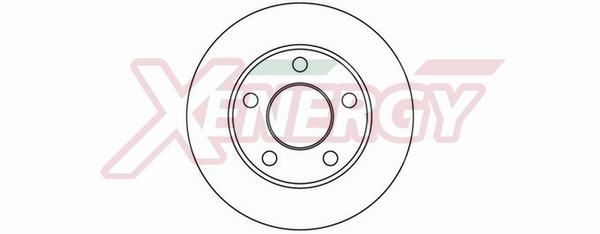 AP XENERGY X601113: Bremžu diski Ø: 245mm, pilnīgi, Ø: 245mm, lakots
