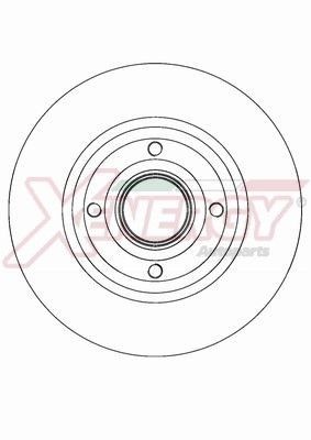 AP XENERGY X601389: Remschijf Ø: 240mm, volledig, Ø: 240mm