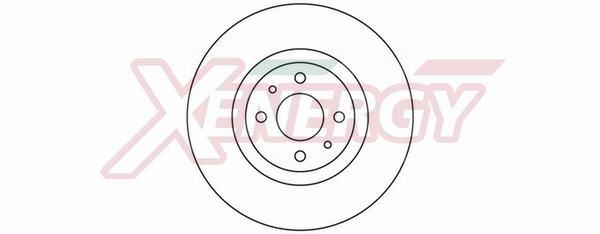 AP XENERGY X602001: Bremsscheibe Ø: 284mm, Belüftet, Ø: 284mm, lackiert