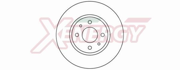 AP XENERGY X602019: Bremsscheibe Ø: 257mm, Belüftet, Ø: 257mm, lackiert