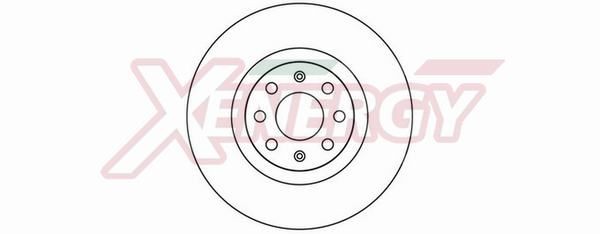 AP XENERGY X602024: Bremseskive Ø: 284mm, ventileret, Ø: 284mm, lakeret