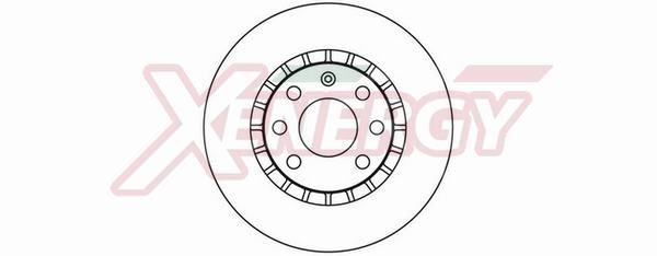 AP XENERGY X602030: Bremsscheibe Ø: 256mm, Belüftet, Ø: 256mm, lackiert
