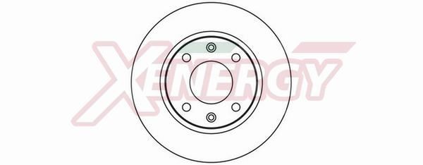 AP XENERGY X602033: Féktárcsa Ø: 247mm, Szellőztetett, Ø: 247mm, lakkozott