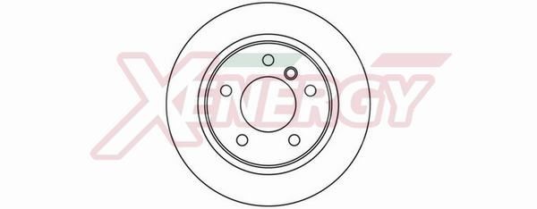 AP XENERGY X602048: Remschijf Ø: 276mm, Geventileerd, Ø: 276mm, Gelakt
