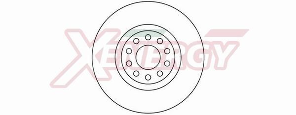 AP XENERGY X602194: Bremžu diski Ø: 312mm, ventilējams, Ø: 312mm, lakots