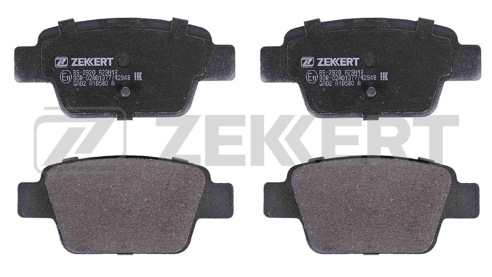 ZEKKERT BS-2920: Bromsbelägg Bakaxel