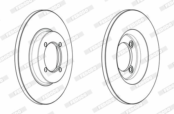 FERODO FCR167A: Remschijf Ø: 430mm, Geventileerd, Ø: 430mm, Zonder schroeven PREMIER
