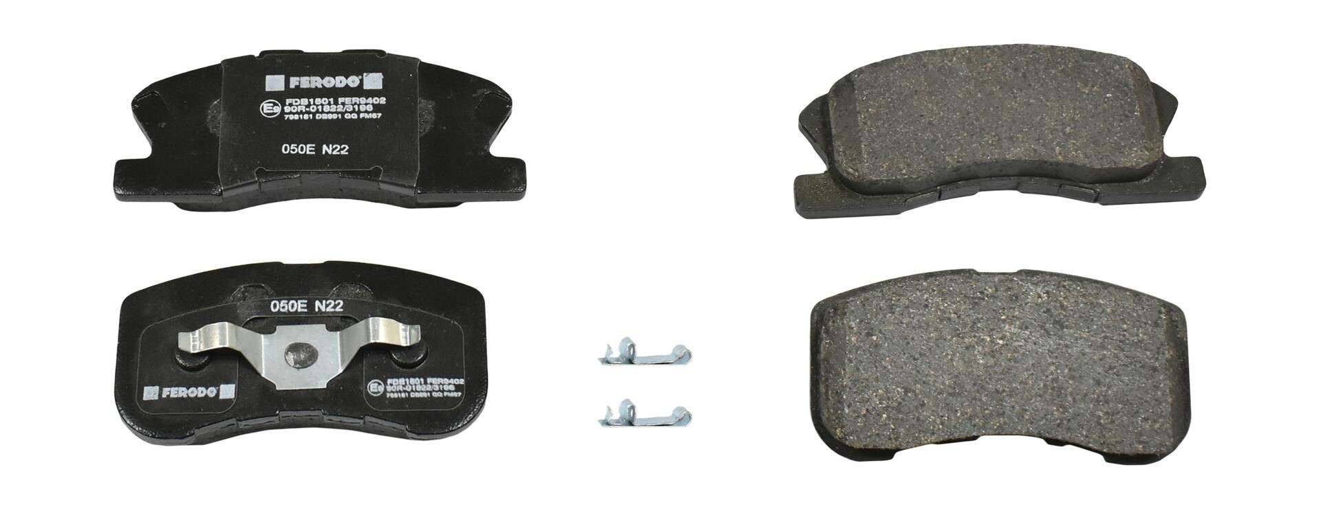 FERODO FDB1501: Juego de pastillas de freno sin accesorios, con clip de émbolo PREMIER