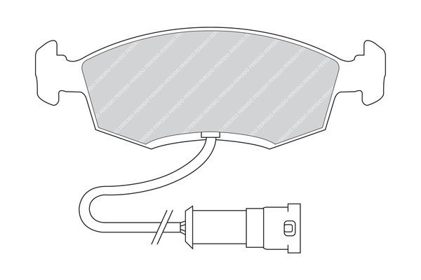 FERODO FDB276: Remblokken Met plunjerclip PREMIER