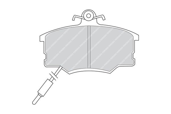 FERODO FDB410: Remblokken Met remzadelschroef PREMIER