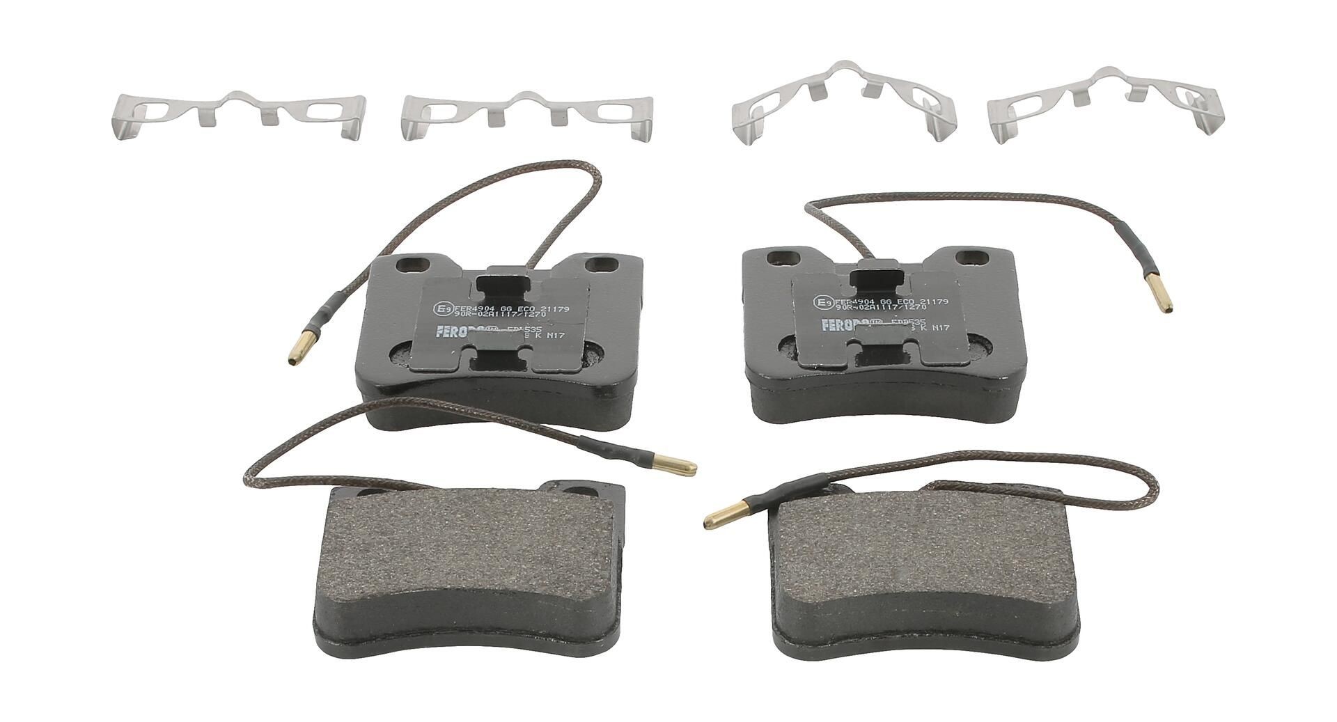 FERODO FDB535: Juego de pastillas de freno con accesorios PREMIER ECO FRICTION