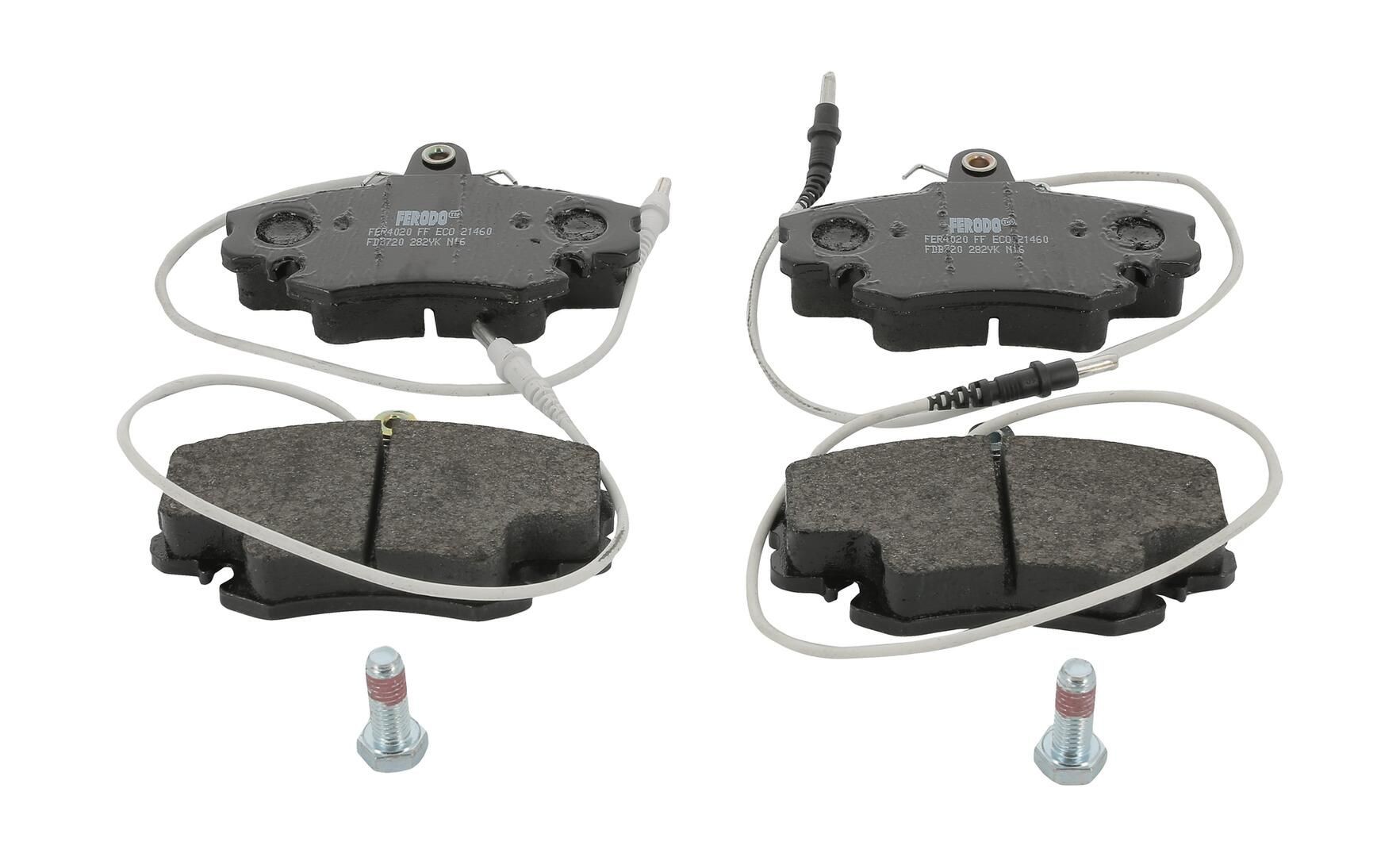 FERODO FDB720: Bremseklodser med tilbehør, med bremsecaliperskruer PREMIER ECO FRICTION