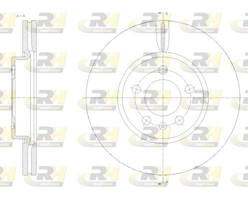 ROADHOUSE 62118.10: Bremžu diski Priekšējais tilts, Ø: 276mm, ventilējams, Ø: 276mm
