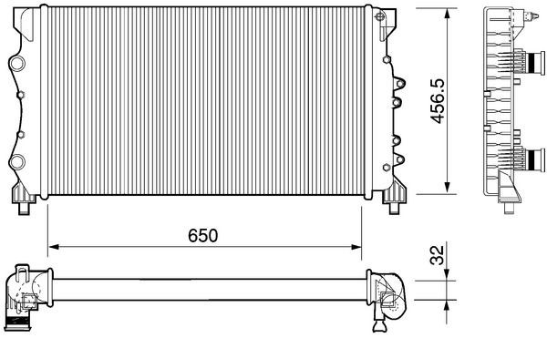 MAHLE CR 1110 000P: Radiateur du moteur
