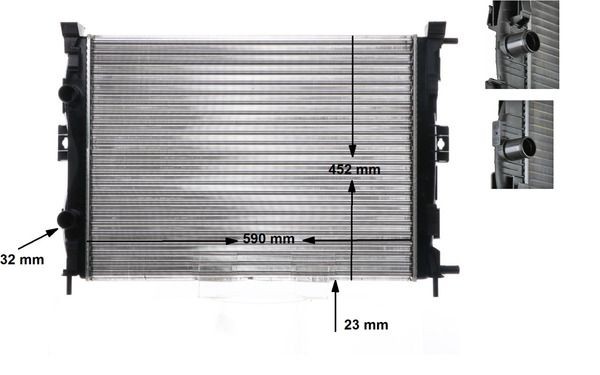 MAHLE CR 1690 000S: Radiateur du moteur