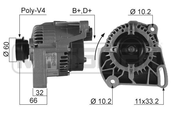 MESSMER 210019A: Alternator 65A