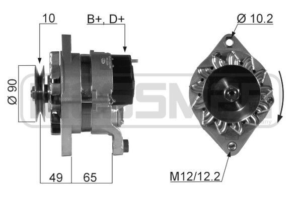 MESSMER 210033A: Alternator 55A