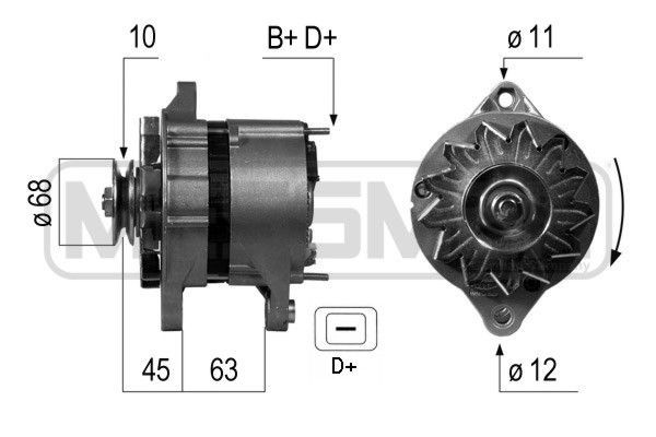 MESSMER 210295A: Alternator 55A